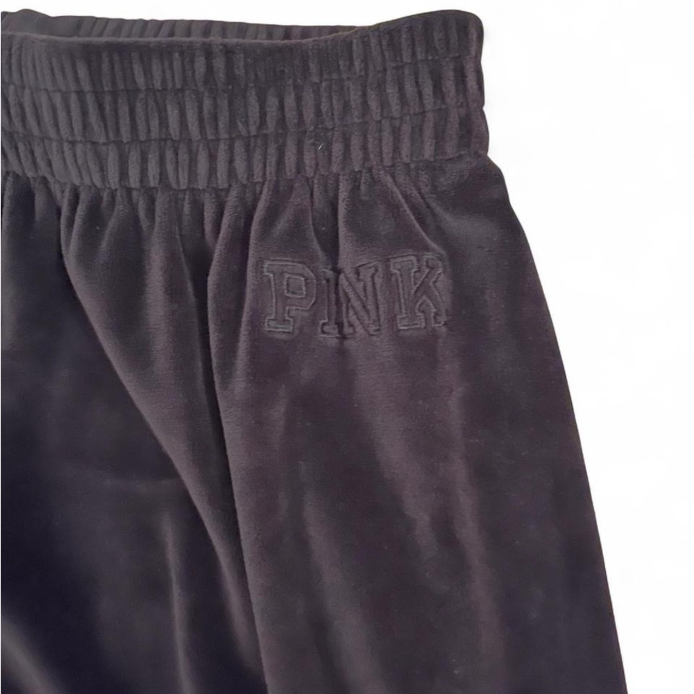 Victoria's Secret Pink Black Velour Lounge Pants $18!!